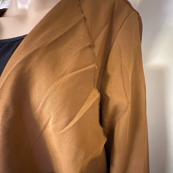 SHEIN Plus Solid Open Front Coat - Size 0 XL - Picture 6 of 13